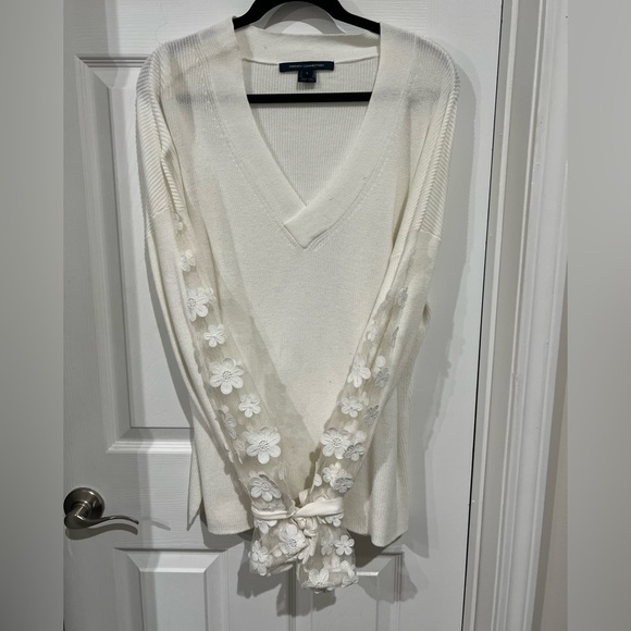 French Connection White Lace Sweater; never worn - Picture 1 of 1